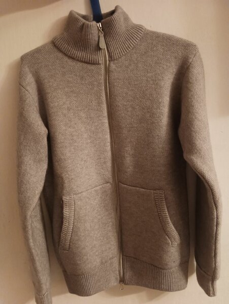 Даблзип кофта из мягкой и шерсти,взяная