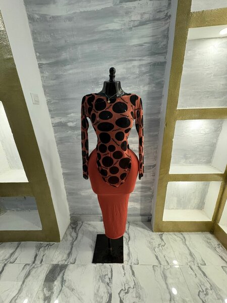 Chic Polka Dot Bodycon Dress