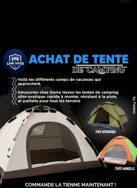 Tente de Camping Rapide et Pratique
