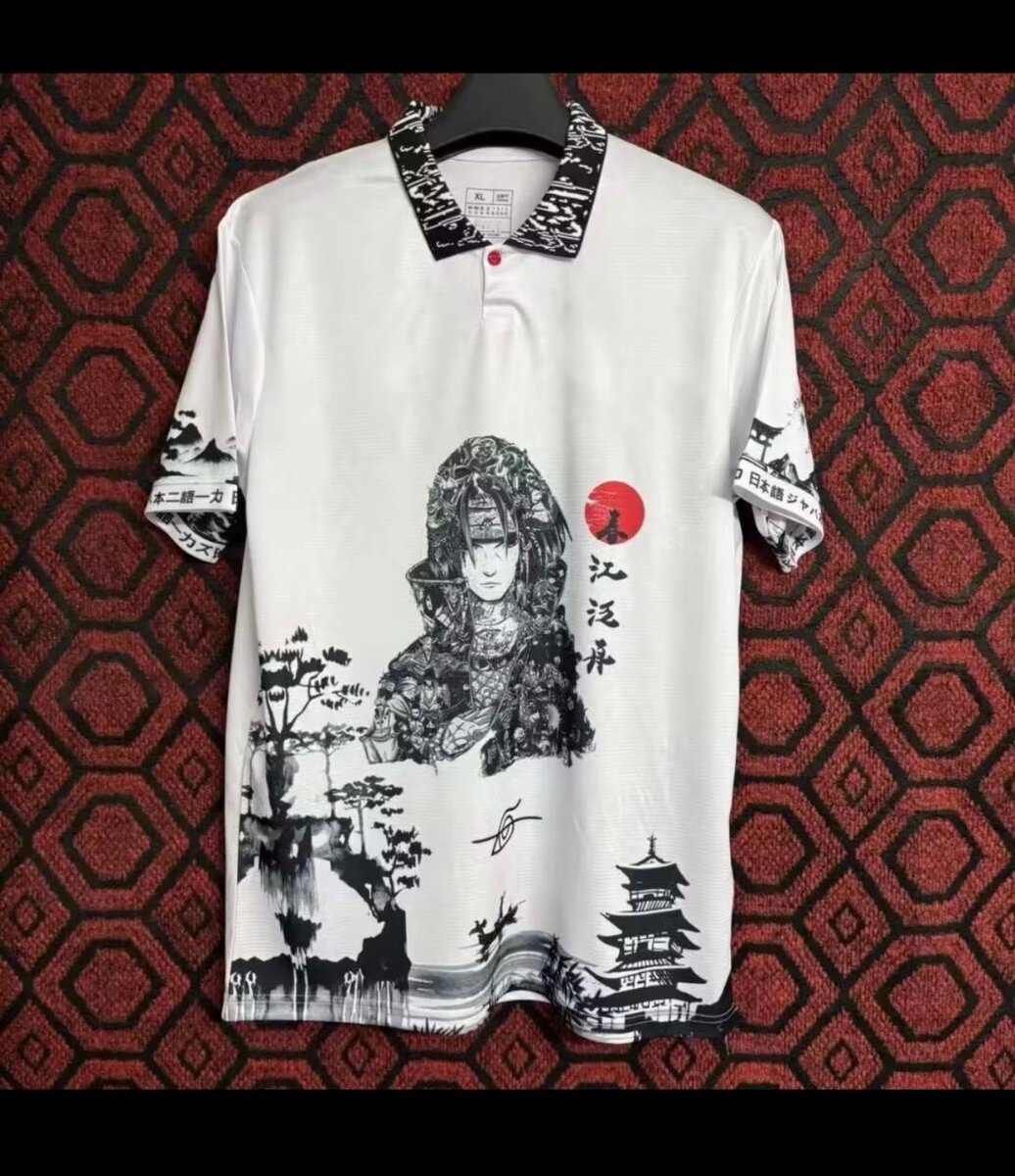 Men's Samurai Graphic Polo Shirt
