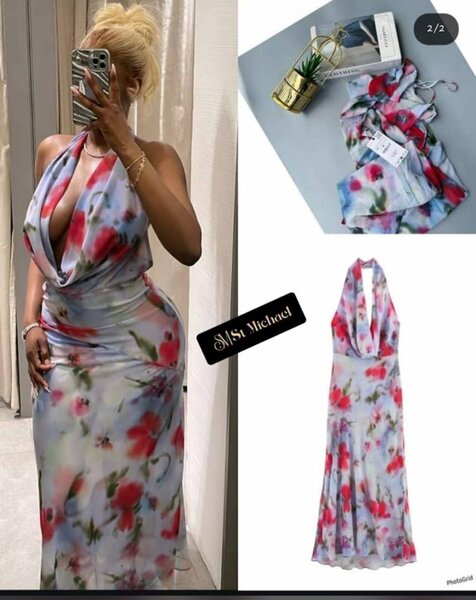 Robe longue à fleurs élégante