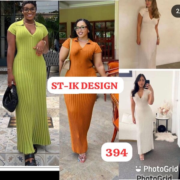 Robe longue plissée élégante