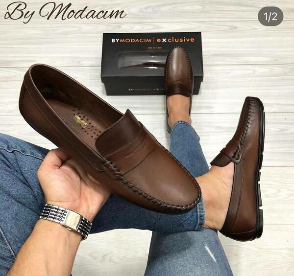 Mocassins en cuir pour hommes