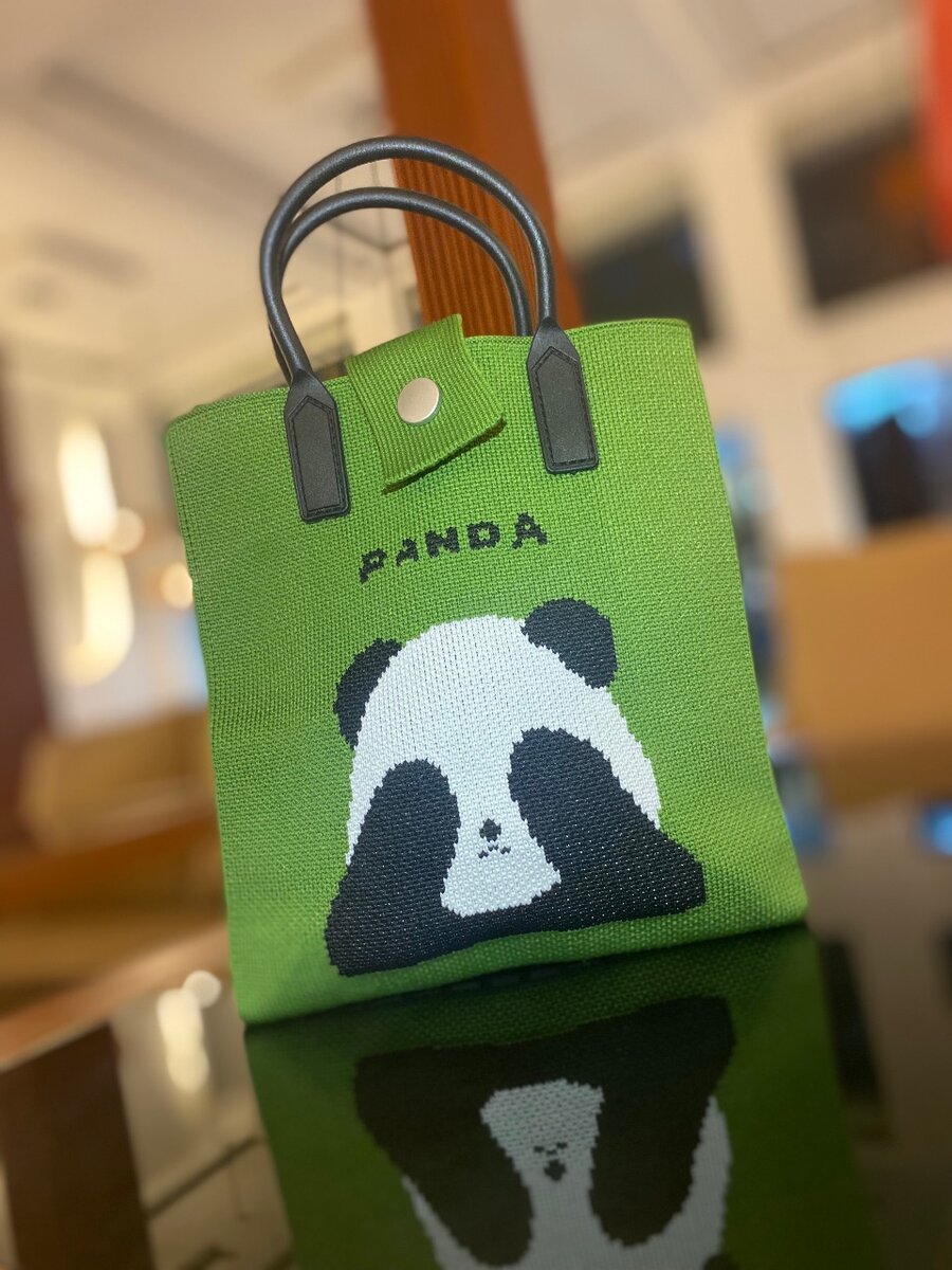 Sac à main en toile Panda
