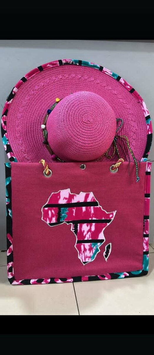 Ensemble Sac et Chapeau Africain