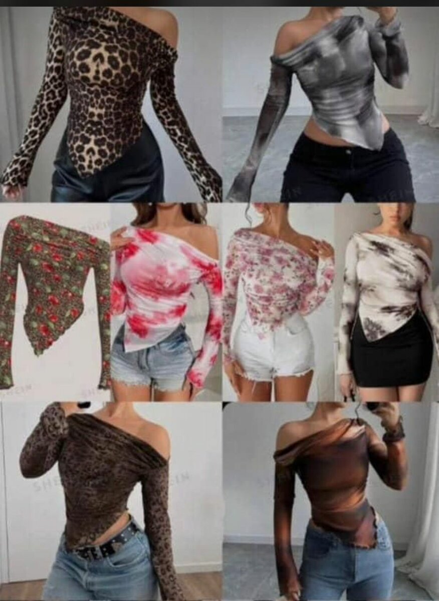 Top asymétrique tendance femme