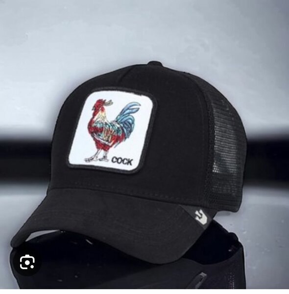 Casquette Trucker Coq Noir