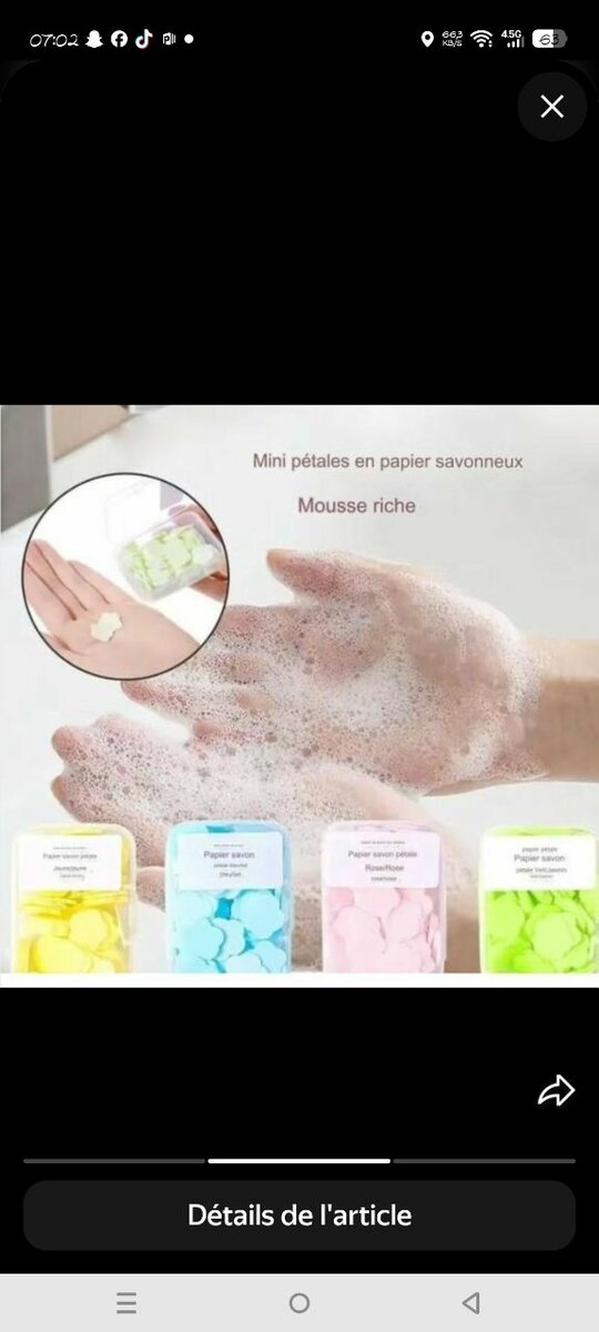 Pétales desavon lot de 2 boîte