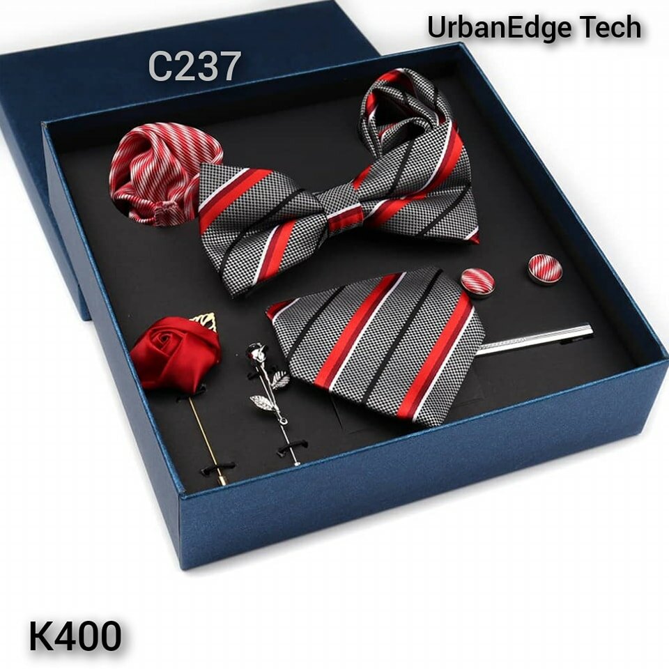 Men's 8 in 1 Necktie gift set. 