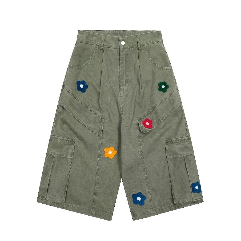 Shorts cargo floraux