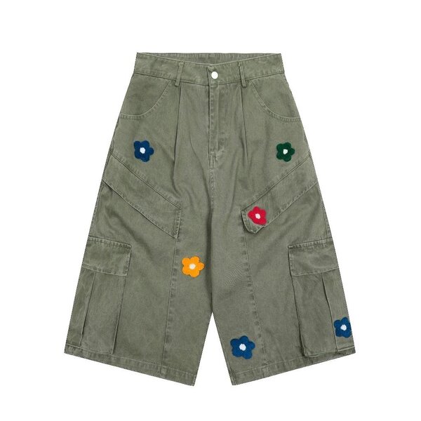 Shorts cargo floraux