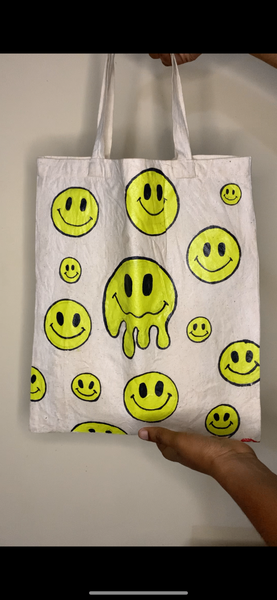 Sac en tissu avec motifs artistiques