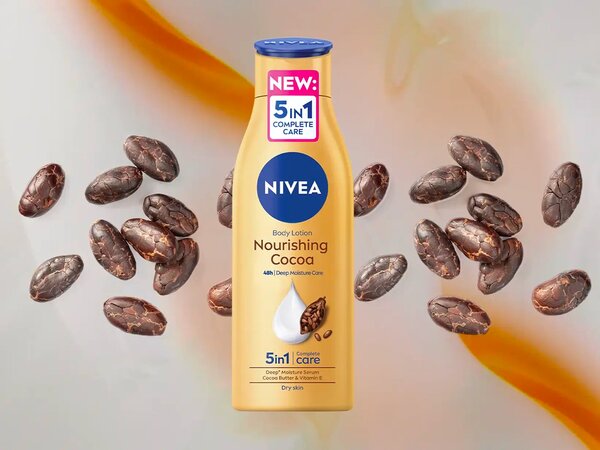 Nivea 5 in 1 cocoa butter lotion.