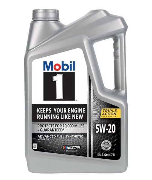Mobil 1 Full Synthetic Engine Oil 5W-20 5 Quart