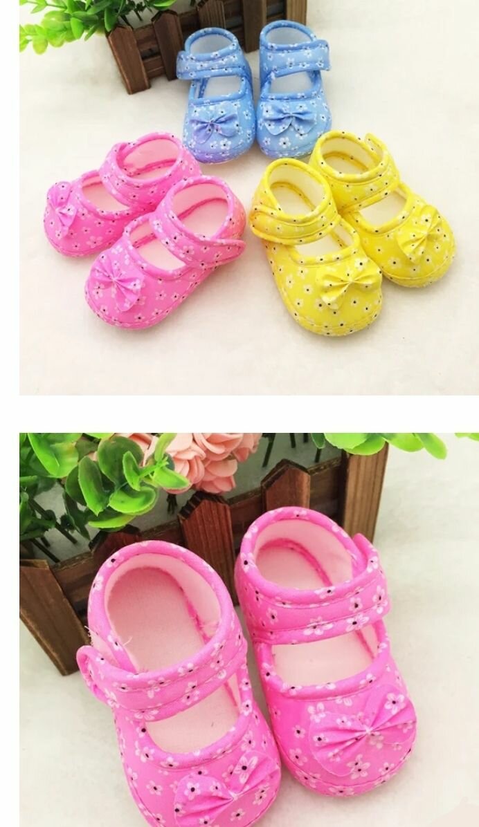 Baby soft soled pretty shoes for infant