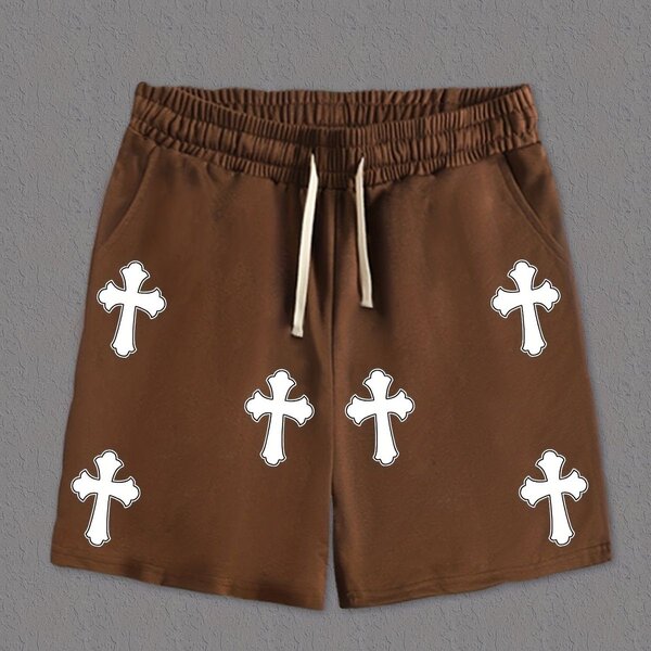 Shorts homme avec croix design