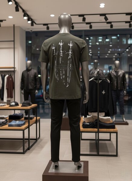 T-shirt en coton imprimé élégant