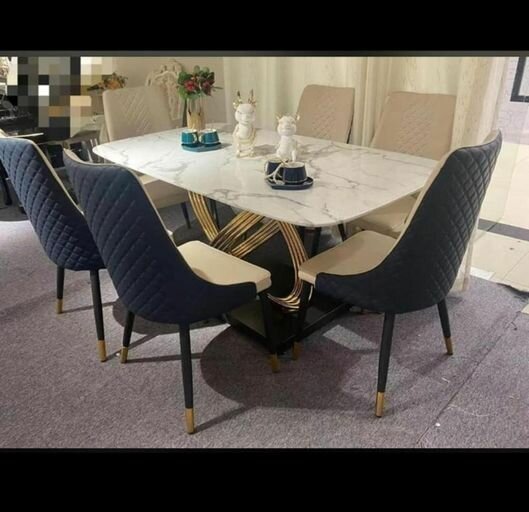 Executive 6 seater marble dinning set