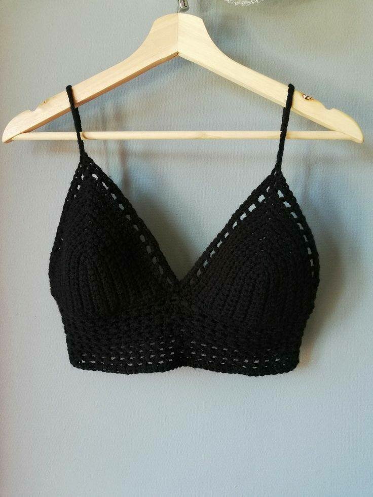 Top crochet bohème chic