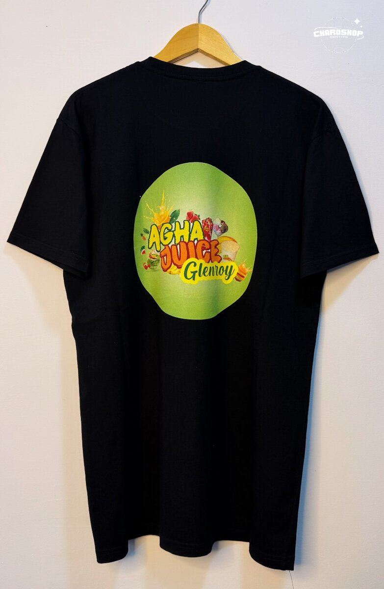 T-shirt noir graphique tendance