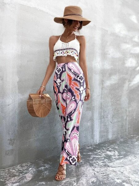 Lin Zara évasé bohème chic