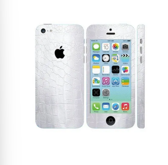 IPHONE 5C Silver Crocodile Leather Texture Mobile Skin