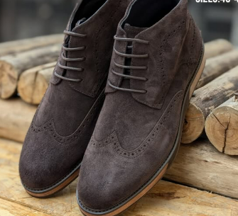 Berluti suede oxford shoes high