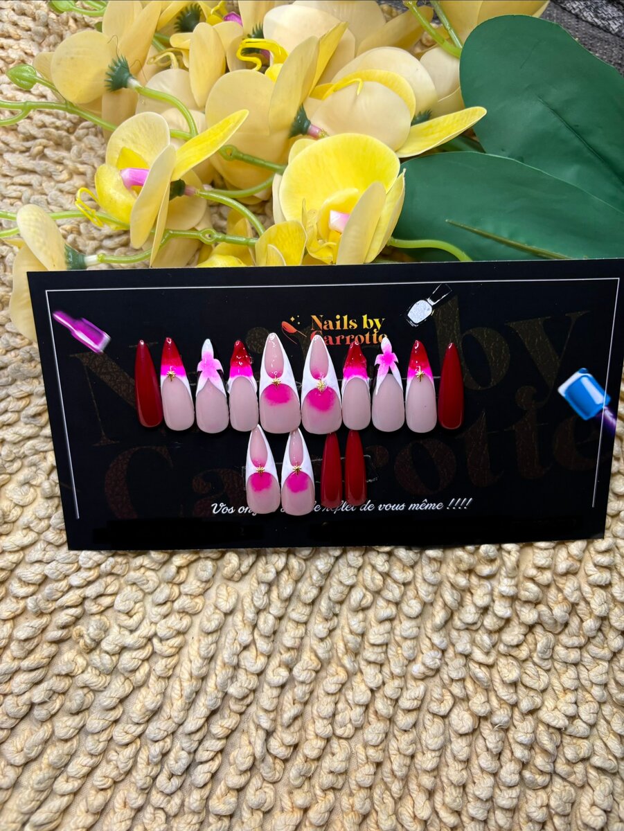 Ongles Faux Rouge Glam