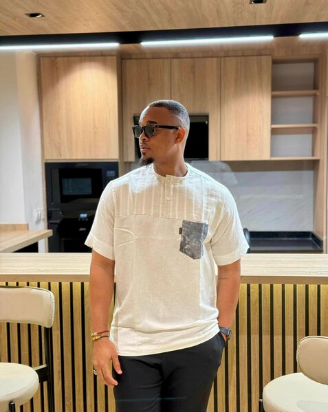 Chemise d'été en lin pour homme Taille : M, L, XL, XXL 