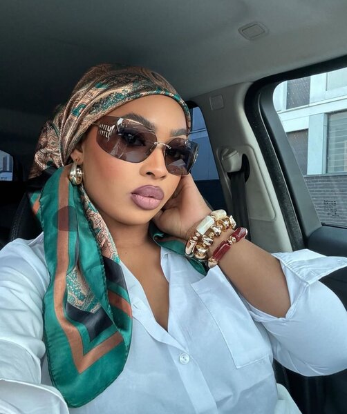 Foulard satin élégant femme