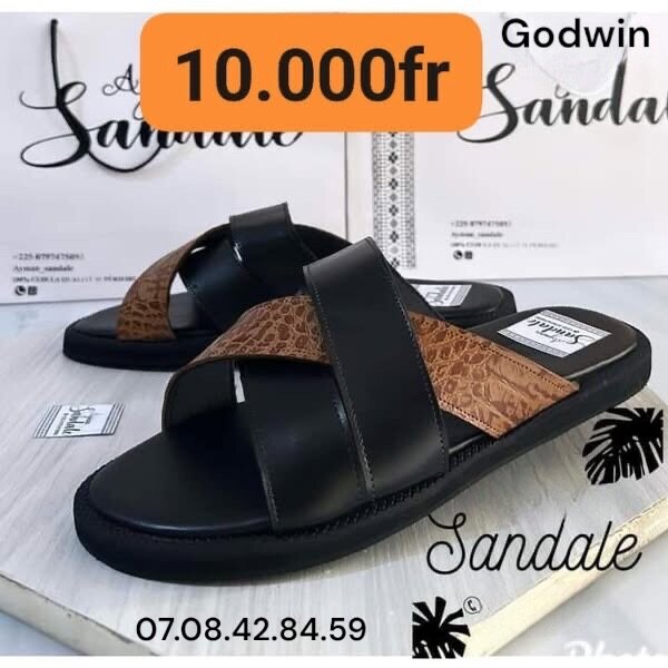 Sandales en cuir