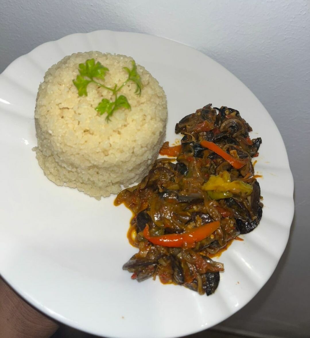 attieké escargots, pain fourer