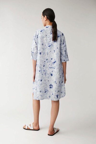 Robe chemise imprimée en coton biologique