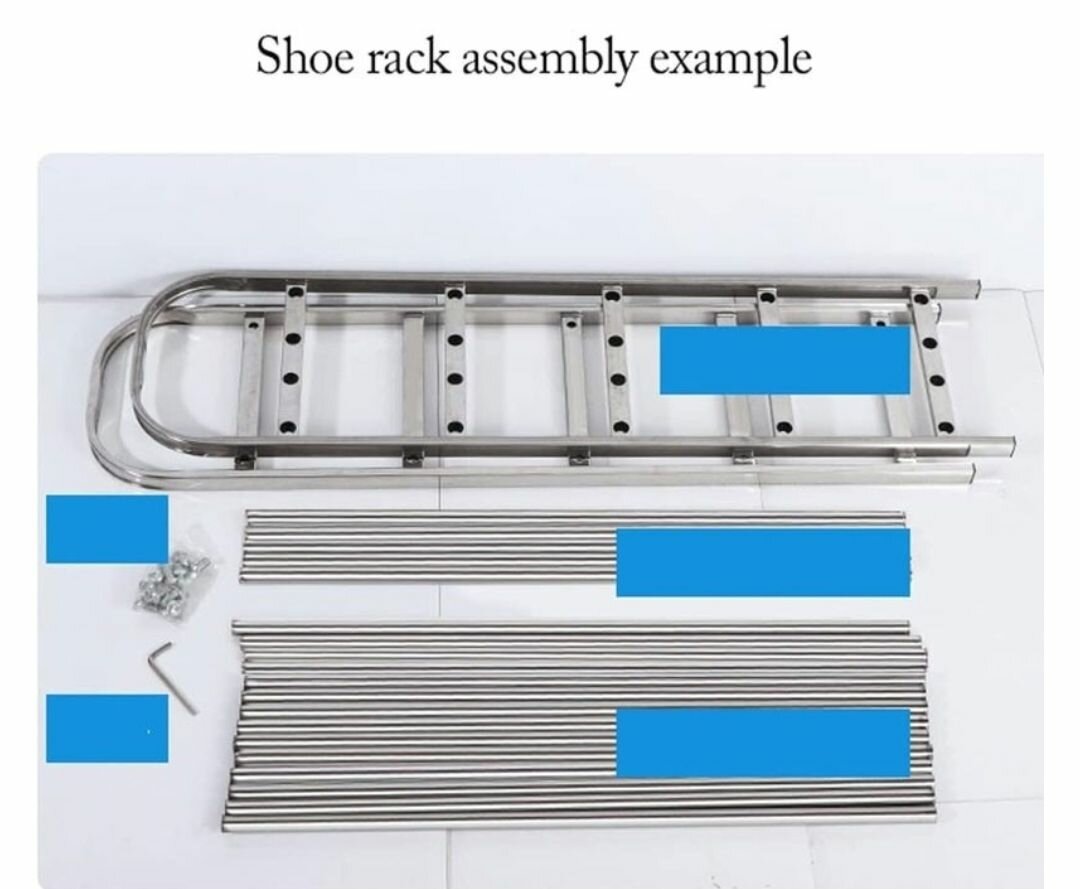 5- LAYERS SPACE SAVING STAINLESS STEEL SHOE RACK