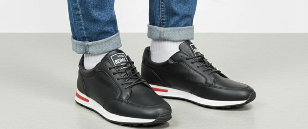 Baskets en cuir élégantes pour hommes