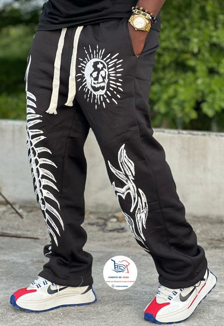 Pantalon streetwear imprimé