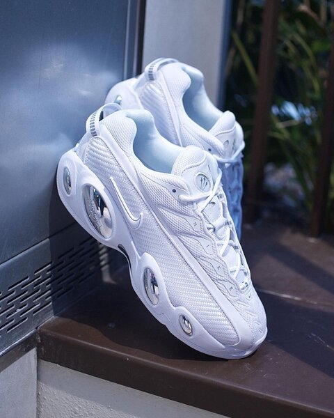 Stylish White Athletic Sneakers