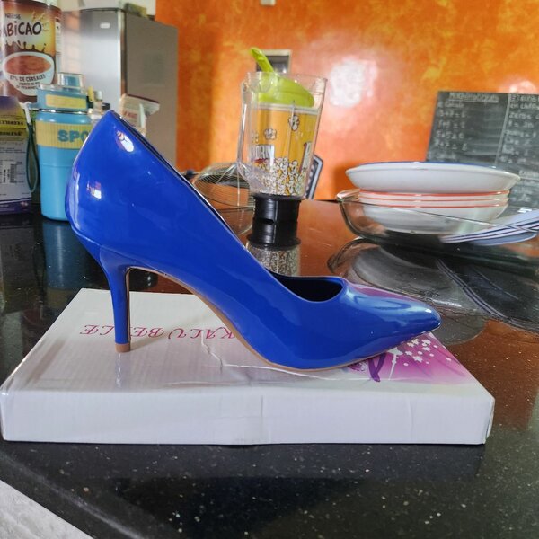 Escarpins bleus élégants