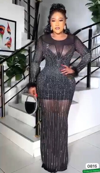 Robe longue glamour pailletée