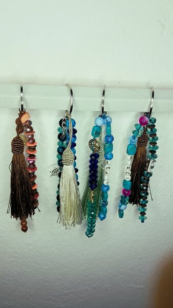 Porte-clés bohème en perles