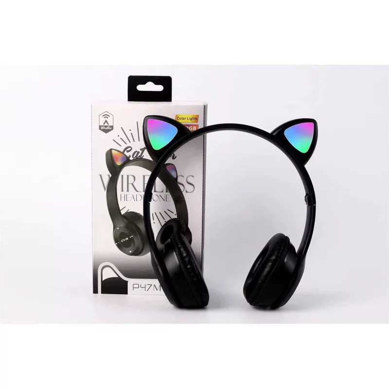 Casque sans fil oreilles chat