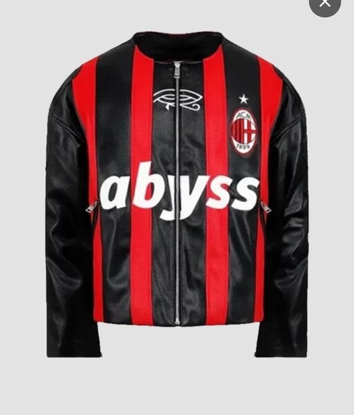 Veste en cuir style rap