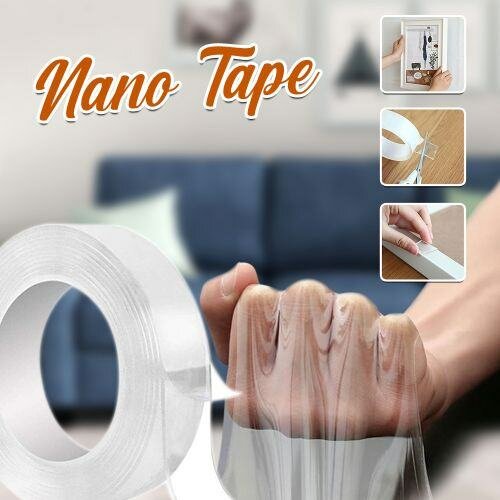 RUBAN ADHÉSIF DOUBLE FACE - RÉUTILISABLE - 𝟱 𝗠è𝘁𝗿𝗲