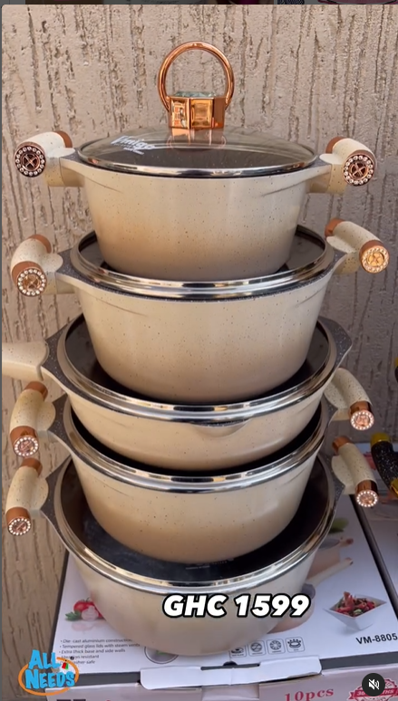 5pcs Diecast Cookware