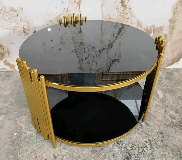 Table basse moderne dorée