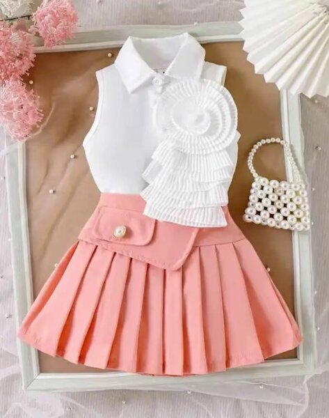 Ensemble robe plissée enfant