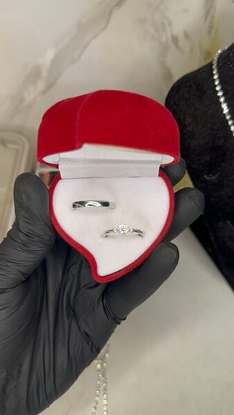 Bague en duo en argent