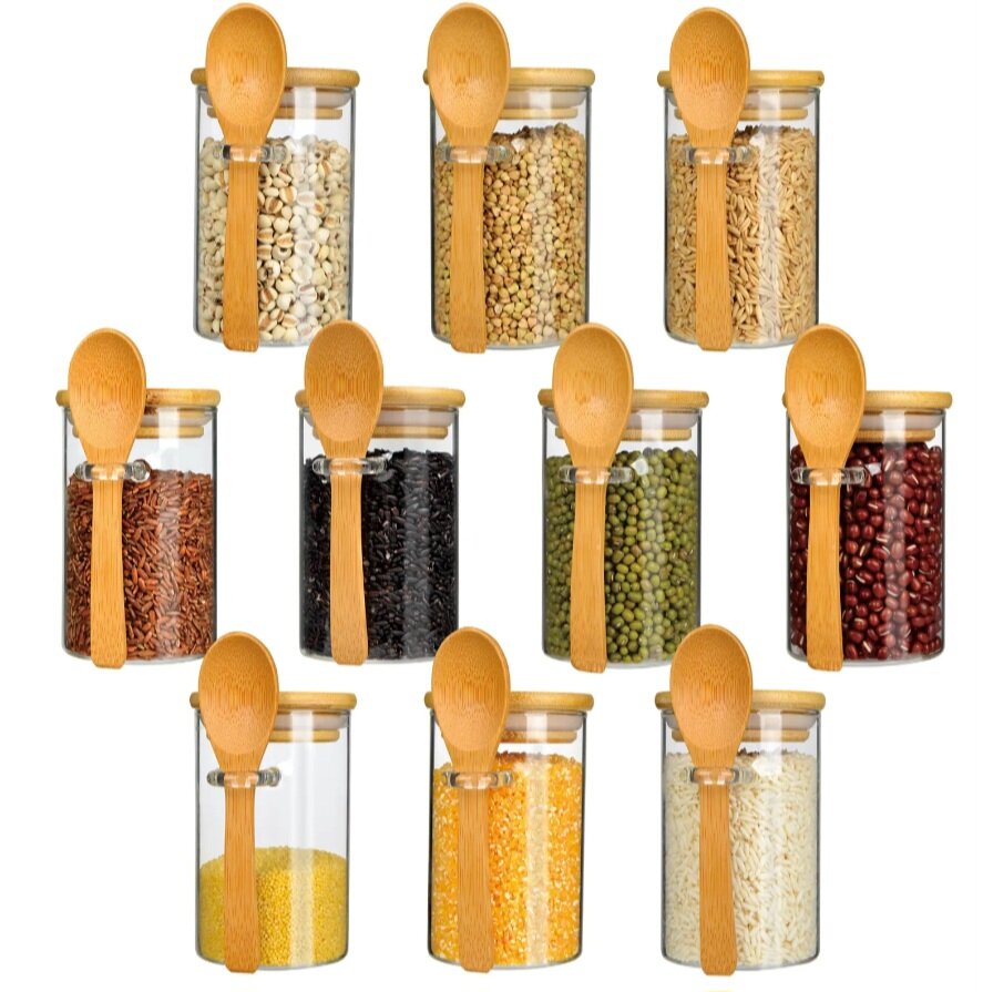 Bocal en verres pour épices