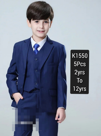 blue pantsuit 5 pieces