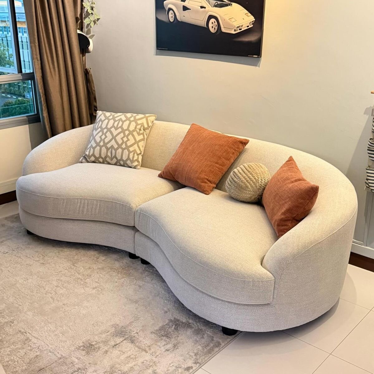 Canapé arrondi moderne